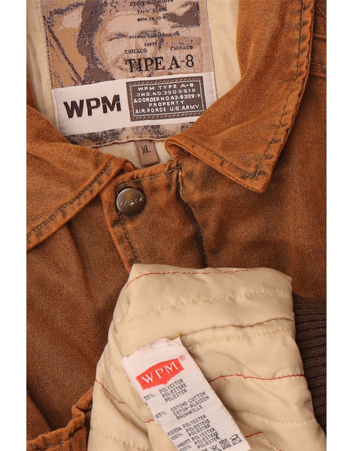 Ανδρικό μπουφάν WPM τύπου A-8 Graphic Bomber UK 42 XL Brown Colourblock