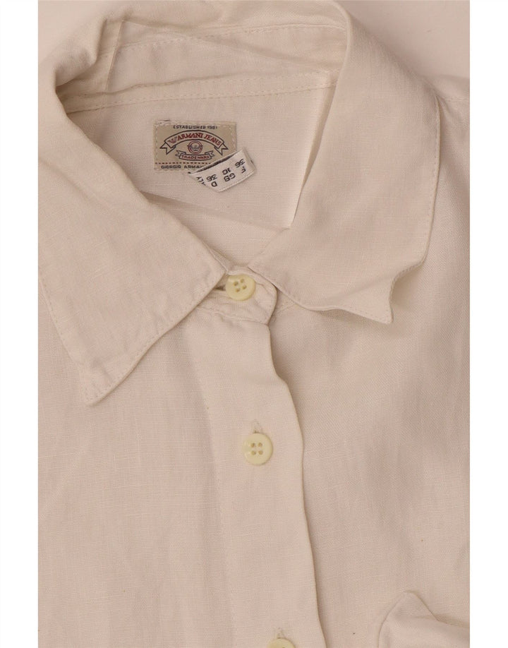 Armani Jeans Γυναικείο πουκάμισο Oversized UK 10 Small White