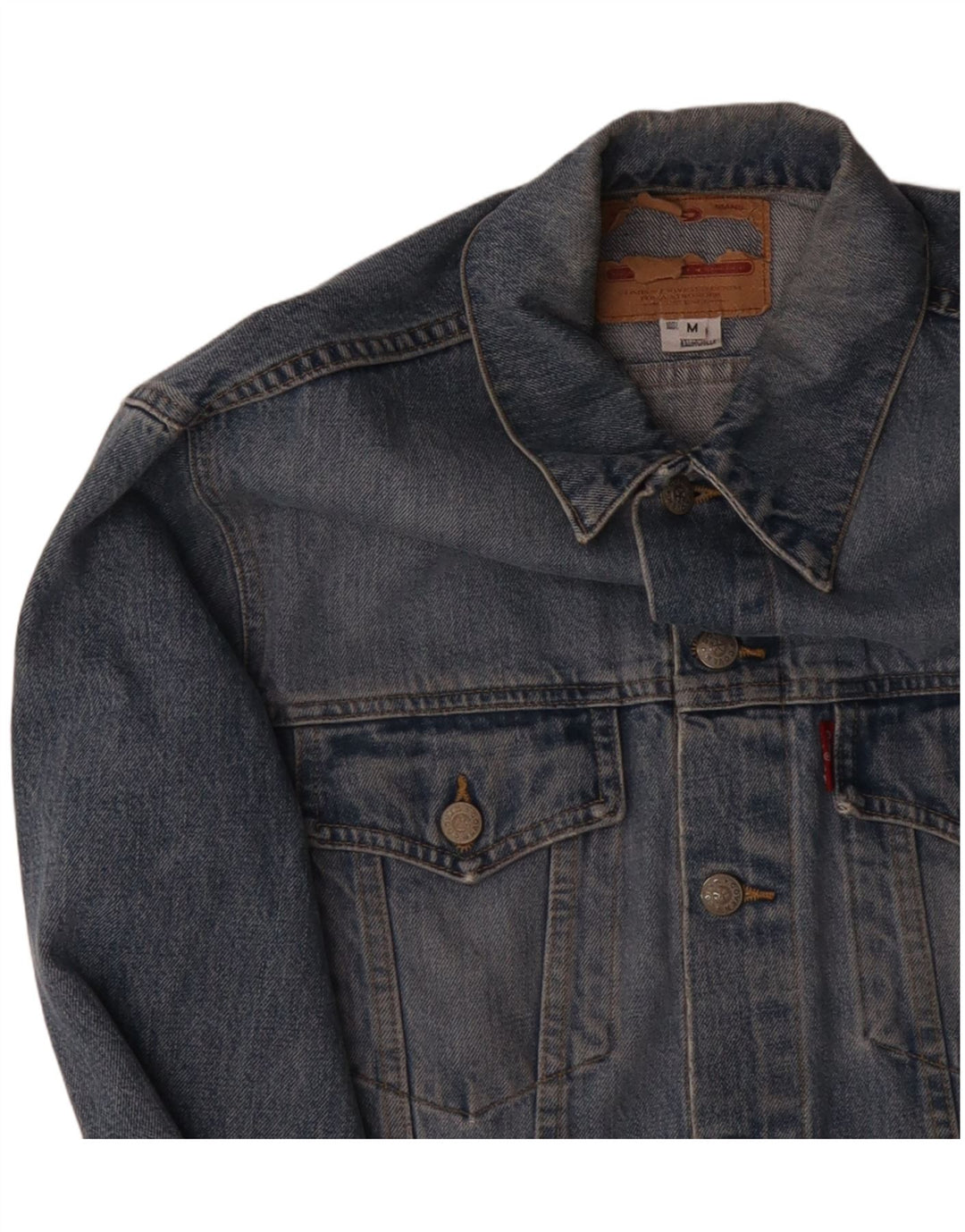 Ανδρικό τζιν μπουφάν LEVI'S UK 38 Medium Blue Cotton