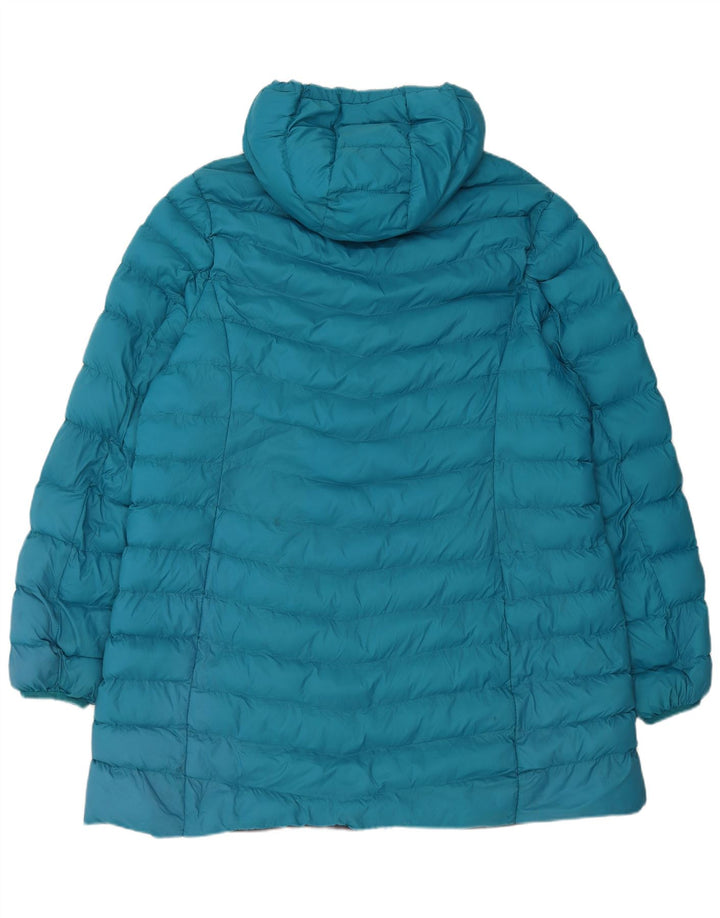 Mountain Warehouse Γυναικείο παλτό με κουκούλα με επένδυση UK 20 2XL μπλε πολυεστέρας
