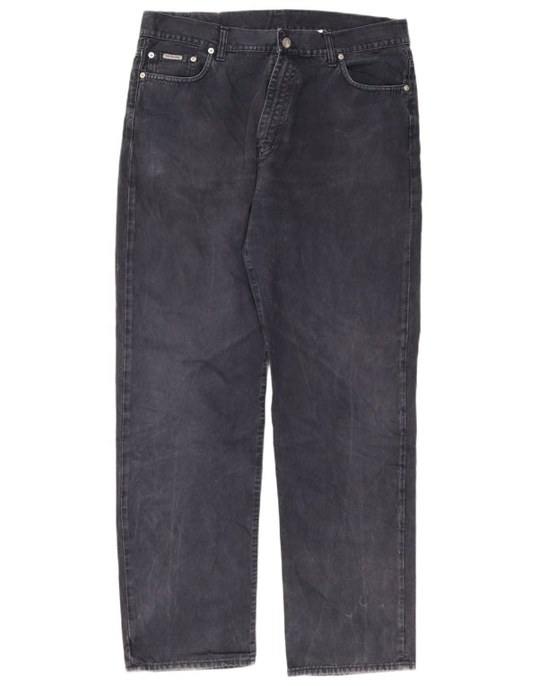 Ανδρικό τζιν ίσιο Calvin Klein W38 L32 Navy Blue Cotton