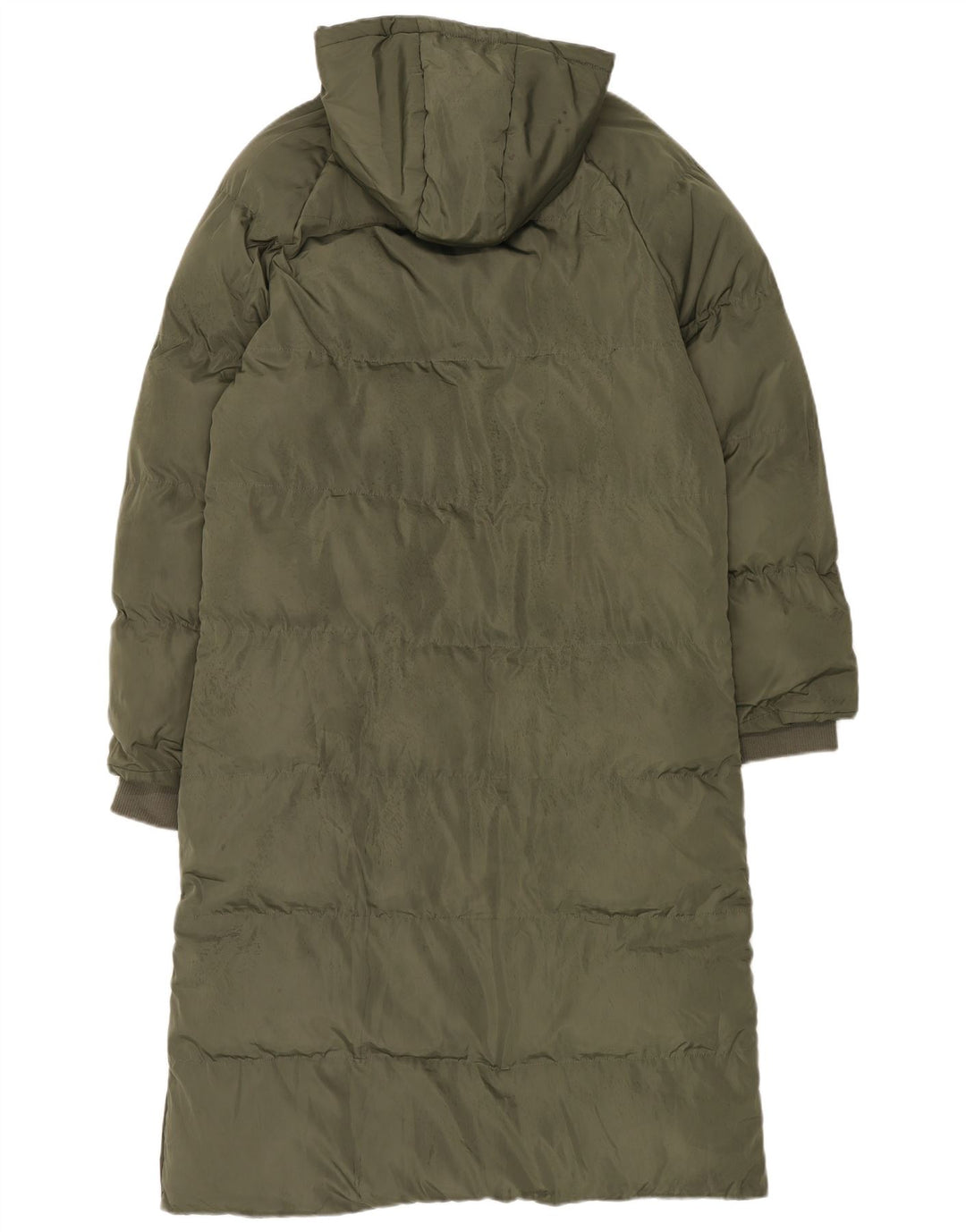 Γυναικείο πάγκο με κουκούλα μεγάλο παλτό UK 16 Large Khaki Polyester