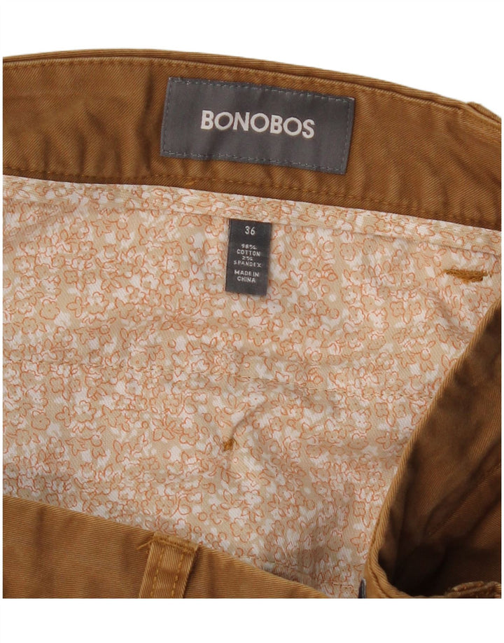 BONOBOS Ανδρικό σορτς Chino W36 Μεγάλο Μπεζ βαμβακερό