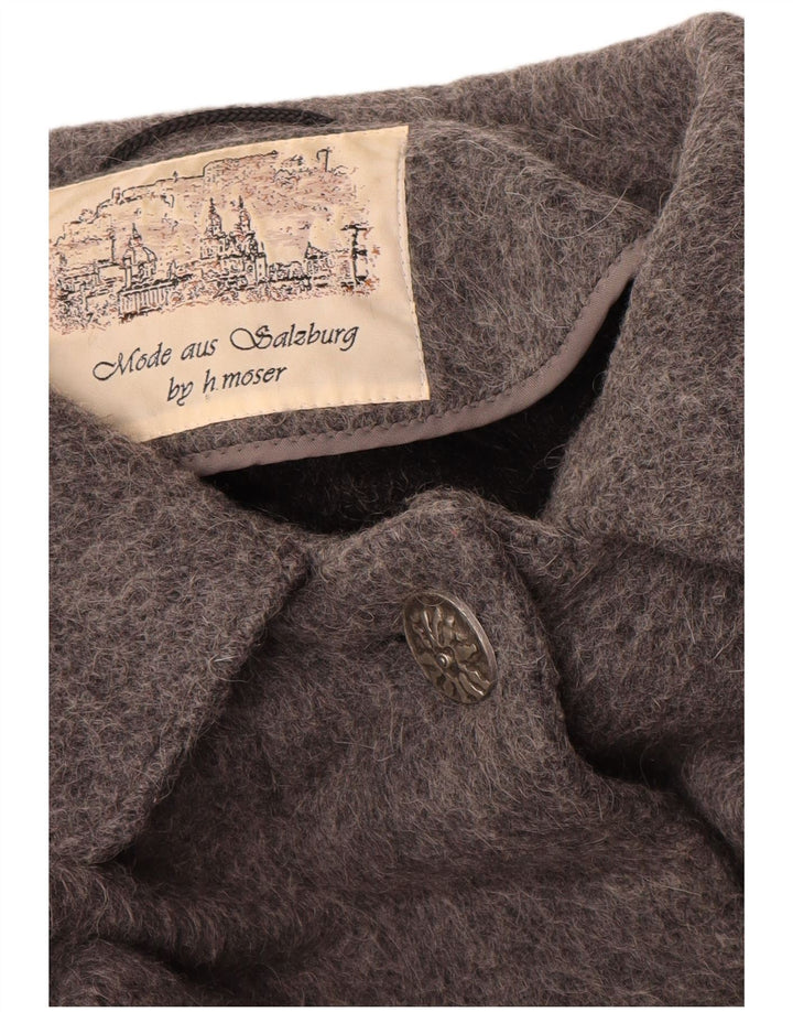 H.MOSER Γυναικείο Παλτό Poncho EU 44 XL Γκρι μαλλί