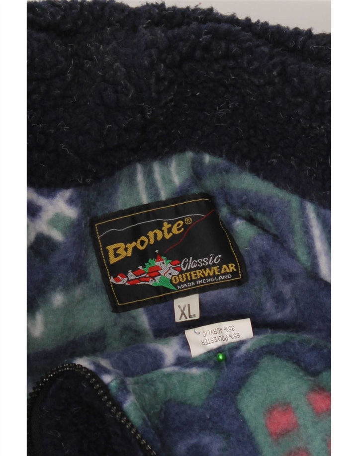 Bronte Ανδρικό Fleece Jacket UK 42 XL Navy Blue Polyester