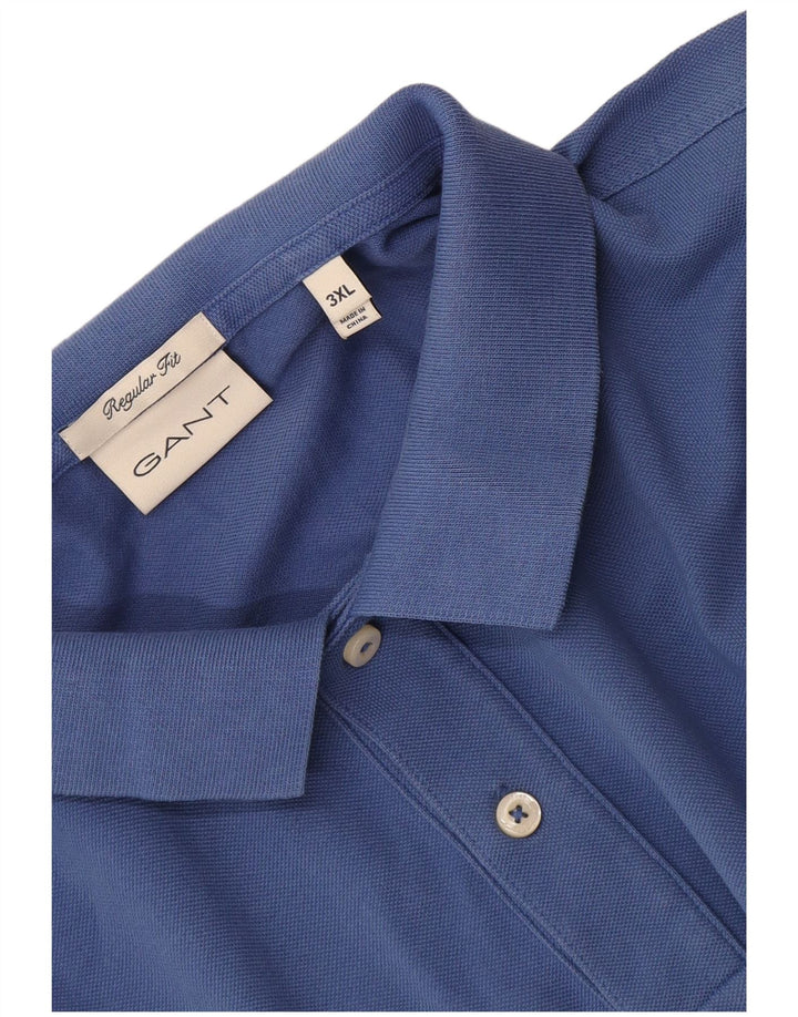 Ανδρικό μπλουζάκι πόλο Gant Regular Fit 3XL Μπλε