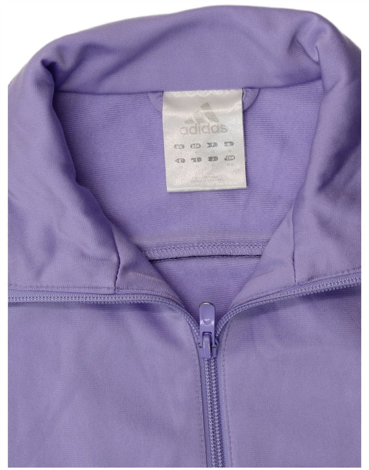 Γυναικεία αθλητική φόρμα ADIDAS Top Jacket UK 14 Medium Purple Polyester