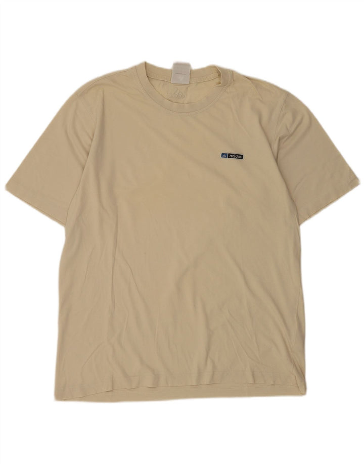 Ανδρικό T-Shirt Adidas Top Βαμβακερό μεσαίο μπεζ