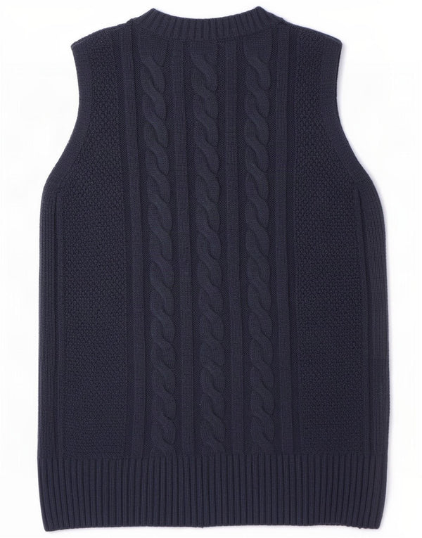 Marks & Spencer Γυναικείο γιλέκο Tank Top UK 10 Small Navy Blue Polyester