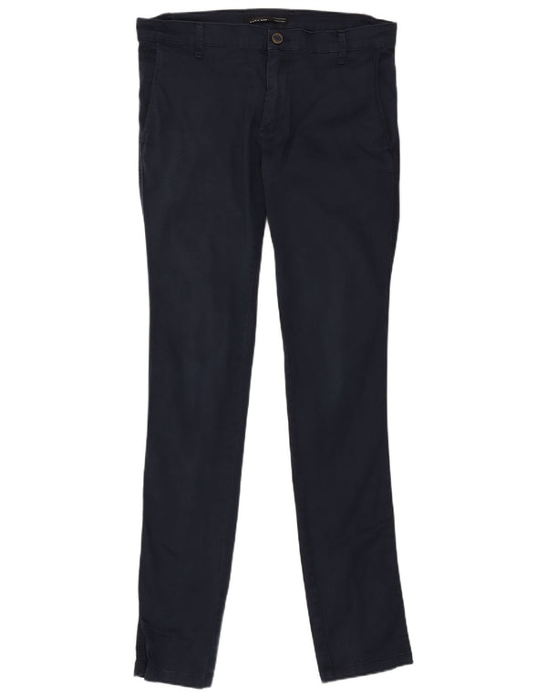 Zara Ανδρικό Skinny παντελόνι Chino EU 38 Small W30 L32 Navy Blue