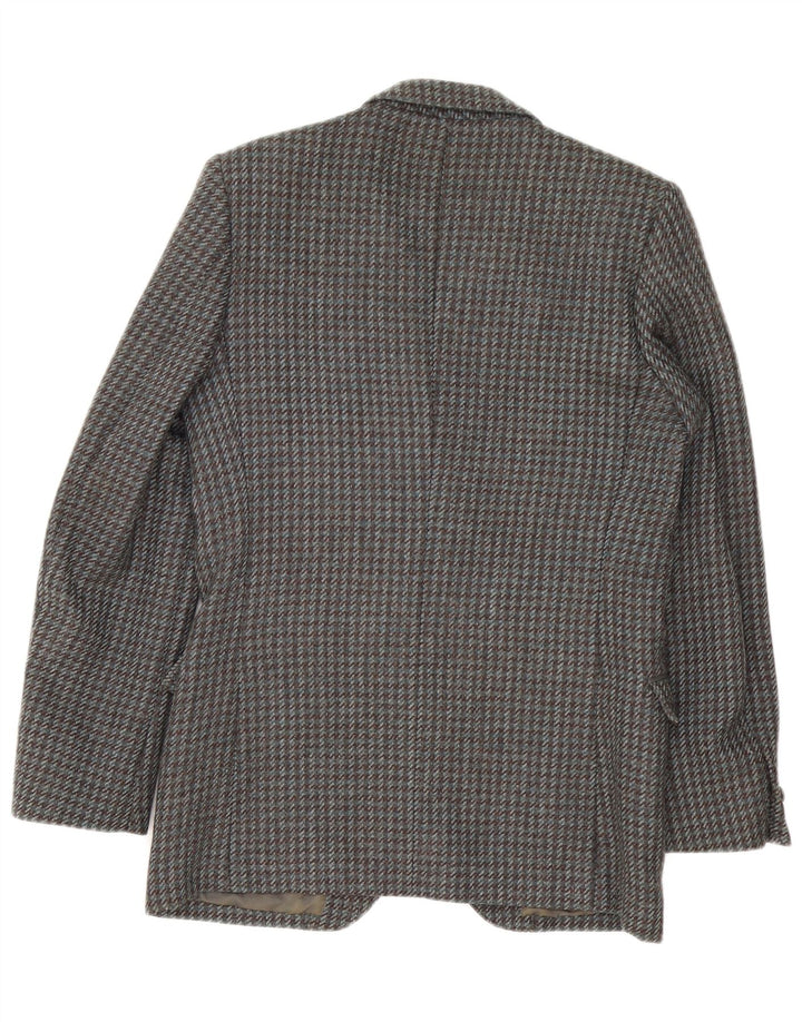 Vintage Ανδρικό σακάκι με 2 κουμπιά σακάκι IT 46 Small Grey Houndstooth