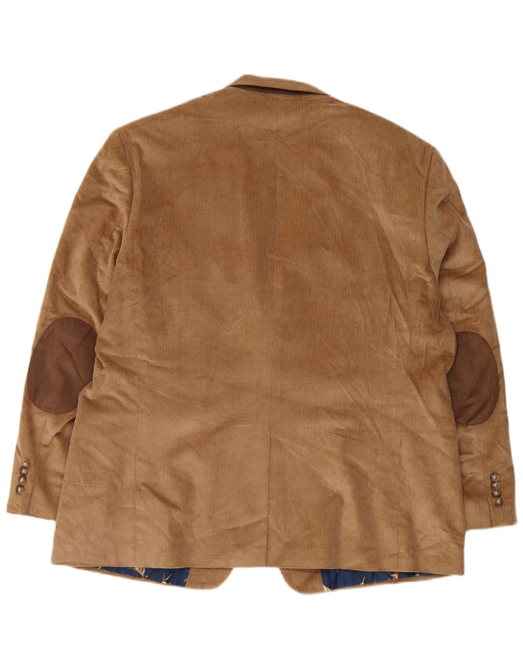 CHAPS Ανδρικό κοτλέ με 2 κουμπιά σακάκι UK 48 4XL καφέ βαμβακερό