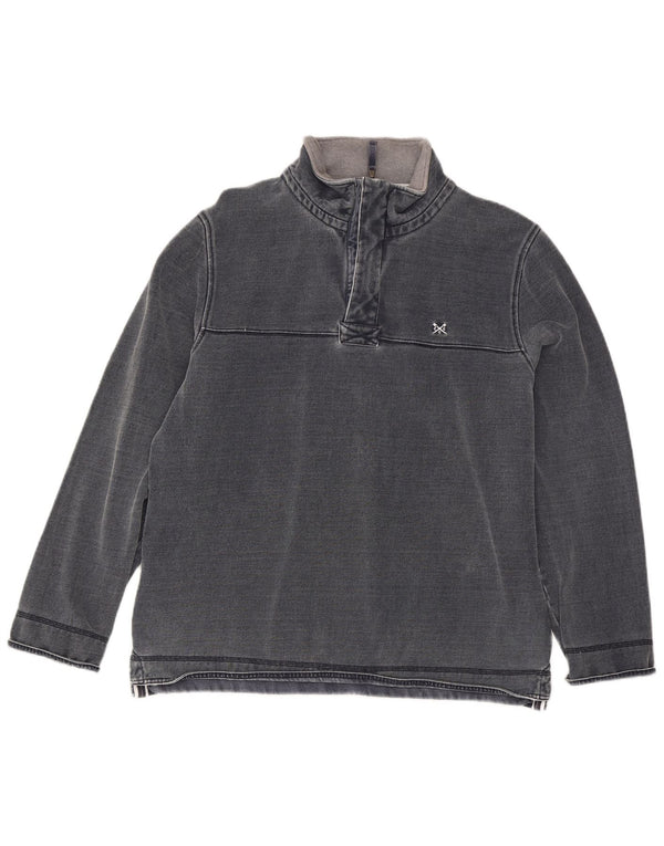 Ανδρικό φούτερ με φερμουάρ Crew Clothing Jumper XL Navy Blue Cotton