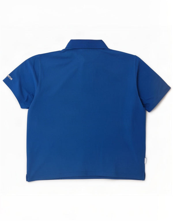 Adidas Ανδρικό Πόλο Μπλουζάκι 2XL Μπλε βαμβακερό