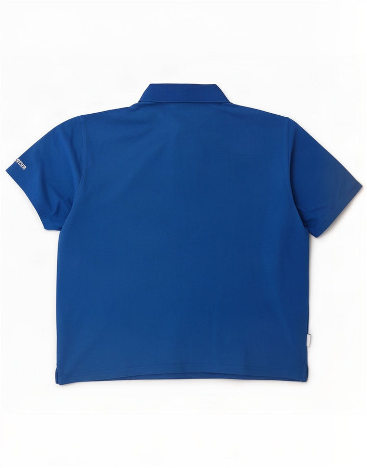 Adidas Ανδρικό Πόλο Μπλουζάκι 2XL Μπλε βαμβακερό