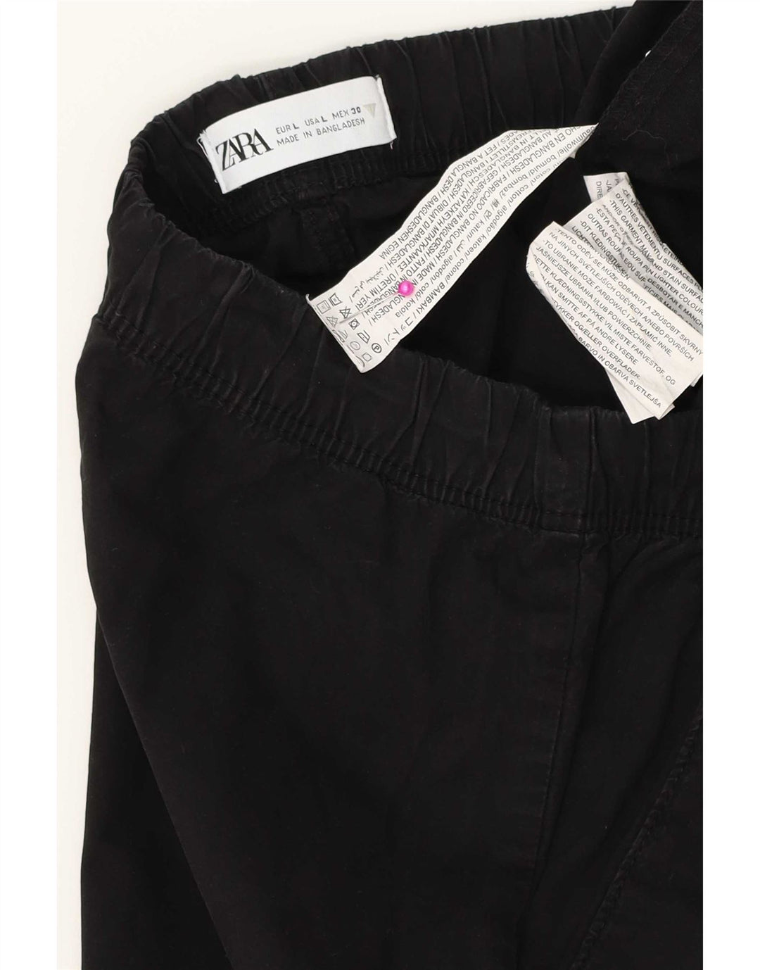 Zara Ανδρικό σορτς casual μεγάλο W34 μαύρο βαμβακερό