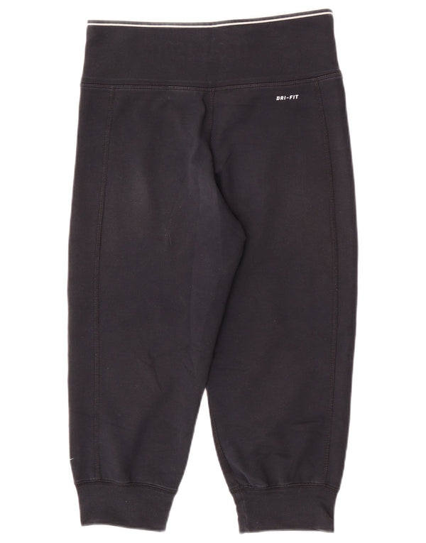 Γυναικεία φόρμα Nike Dri Fit Capri Παντελόνια Joggers UK 4/6 XS Μαύρο βαμβακερό