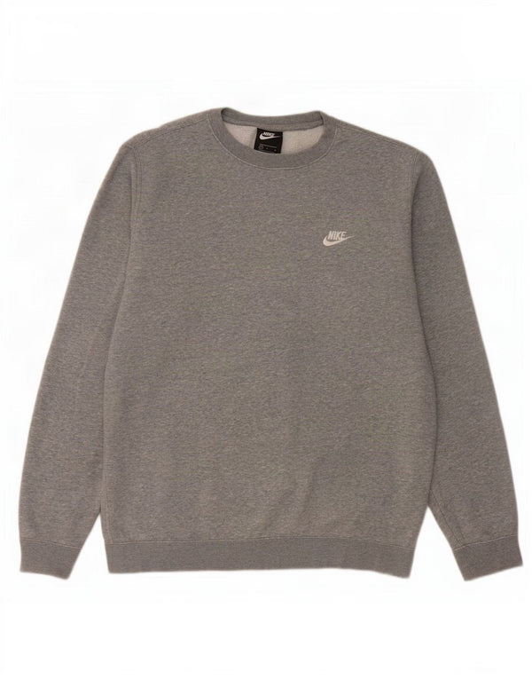 Ανδρικό φούτερ Nike Jumper με μεγάλο γκρι βαμβακερό χρώμα
