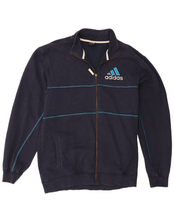 Ανδρική φόρμα φόρμας Adidas γραφικό Top Jacket XL Navy Blue Cotton