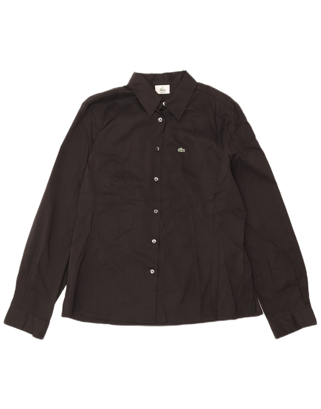 Lacoste Γυναικείο Πουκάμισο Μέγεθος 44 Μεγάλο Μαύρο Βαμβακερό