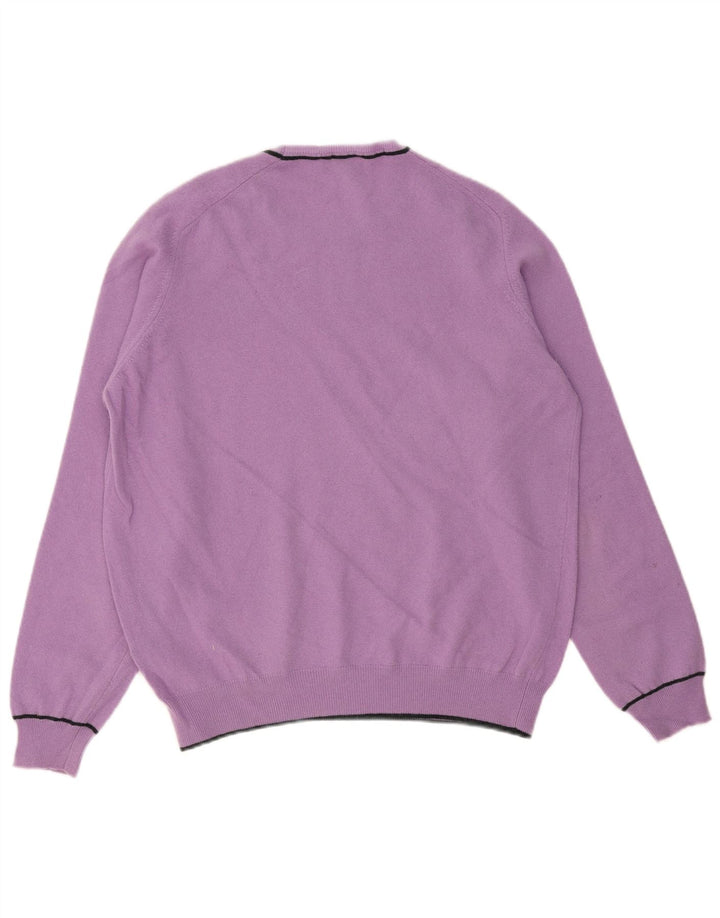 Γυναικείο πουλόβερ JECKERSON Crew Neck Jumper UK 18 XL Μωβ μαλλί