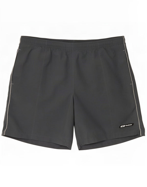 Reebok Mens Swimming Shorts Large Grey Polyester