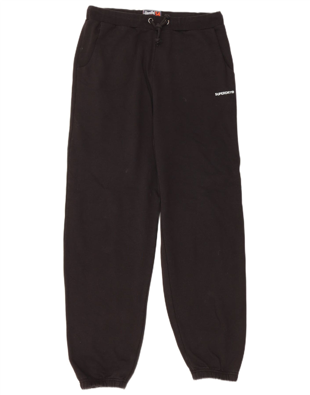 Γυναικεία φόρμα SUPERDRY Παντελόνι Joggers UK 10 Small Black Cotton