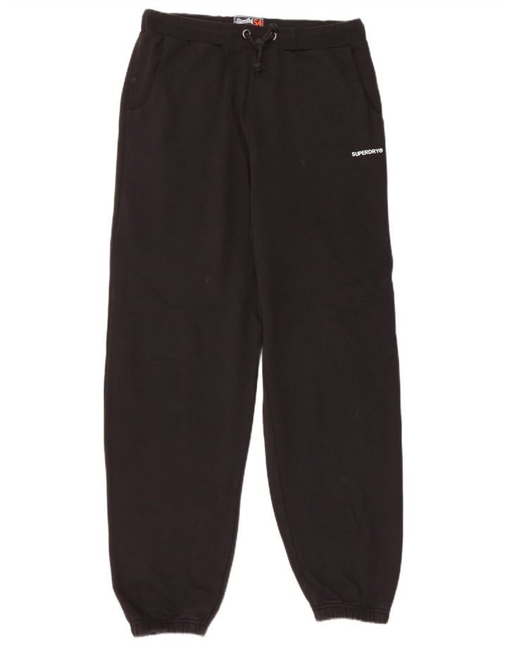Γυναικεία φόρμα SUPERDRY Παντελόνι Joggers UK 10 Small Black Cotton