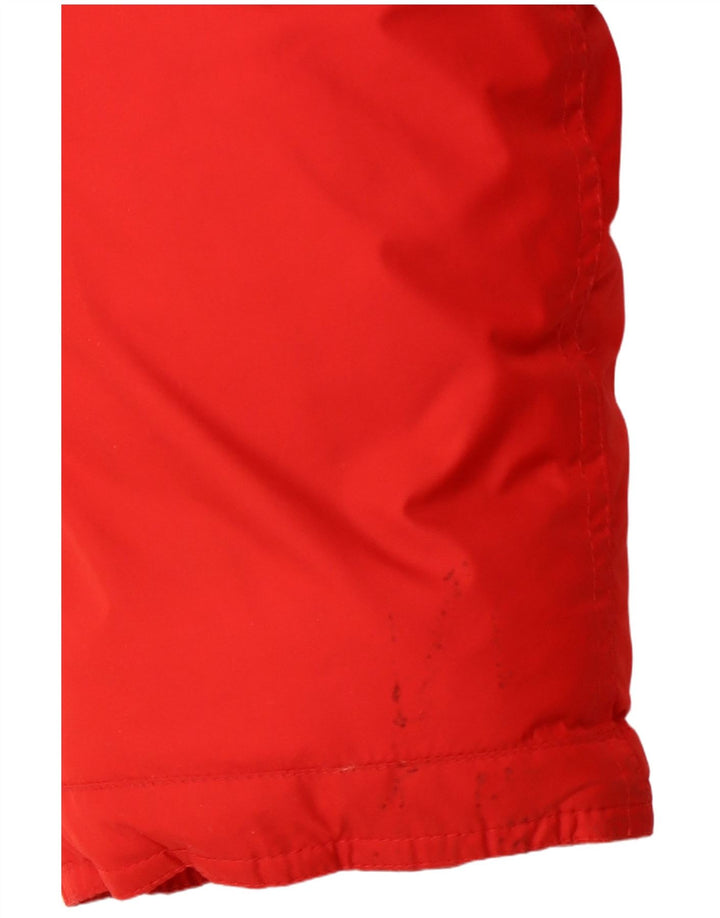RALPH LAUREN Γυναικείο μπουφάν Parka με κουκούλα UK 14 Medium Red Winter