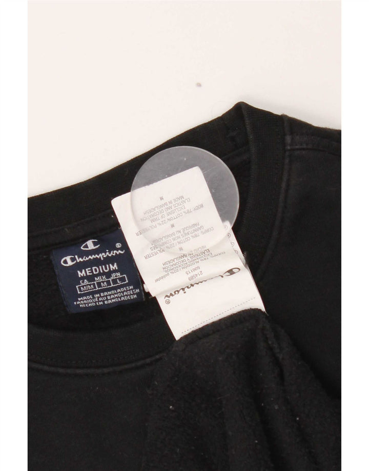 Champion Γυναικεία Φούτερ Jumper UK 12 Medium Black Cotton