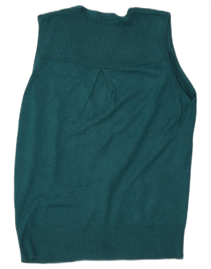 Marks & Spencer Γυναικείο Αμάνικο πουλόβερ UK 12 Medium Green