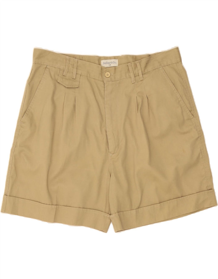 VINTAGE Mens Pegged Chino Shorts IT 54 2XL W36  Beige Polyester Vintage Vintage and Second-Hand Vintage from Messina Hembry 