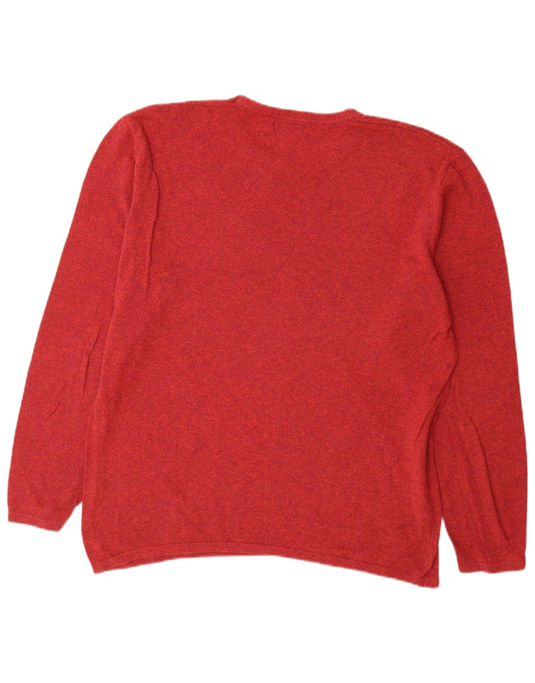Ανδρικό πουλόβερ Zara Crew Neck Jumper XL Κόκκινο βαμβακερό