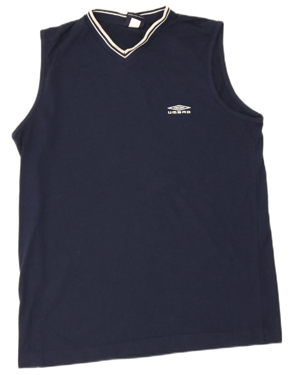 Ανδρικό γιλέκο Umbro Large Navy Blue Polyester