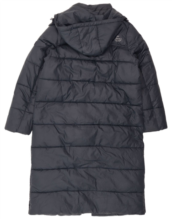 Joules Γυναικείο παλτό με κουκούλα με κουκούλα UK 10 Small Navy Blue Polyester