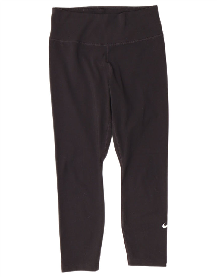 Γυναικεία κολάν NIKE Dri Fit Capri UK 8 Small Black Polyester