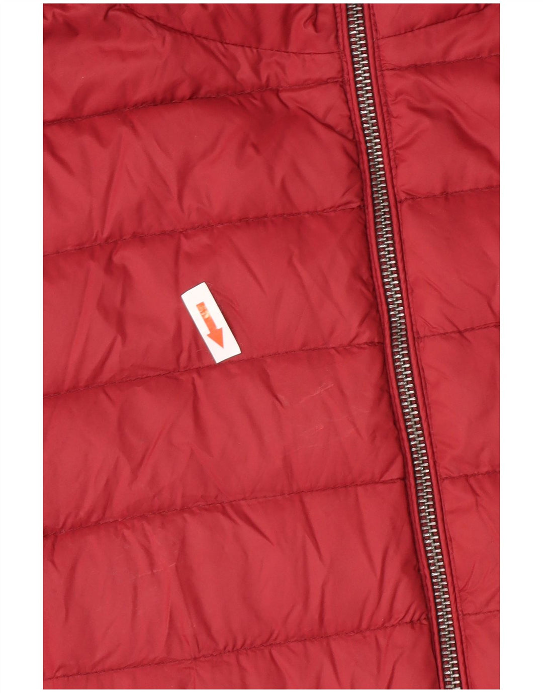 Massimo Dutti Γυναικείο μπουφάν με κουκούλα UK 14 Large Burgundy