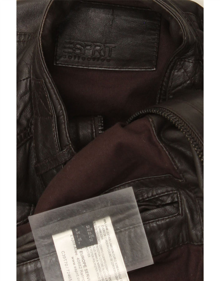 Esprit Ανδρικό Δερμάτινο Μπουφάν UK 40 Large Brown Δερμάτινο