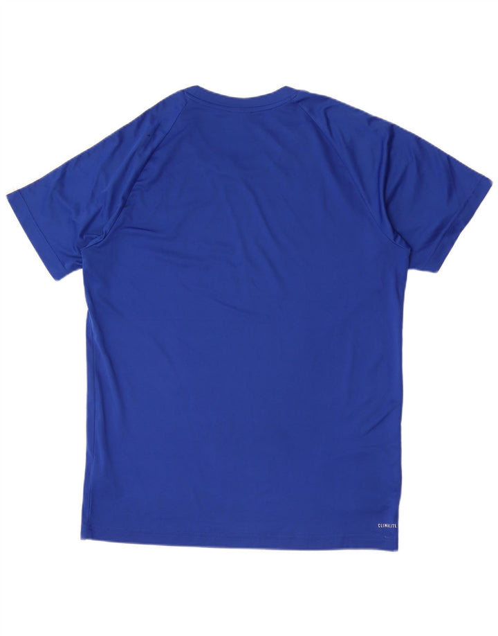 Adidas Ανδρικό T-Shirt Climalite Top Large Blue Polyester