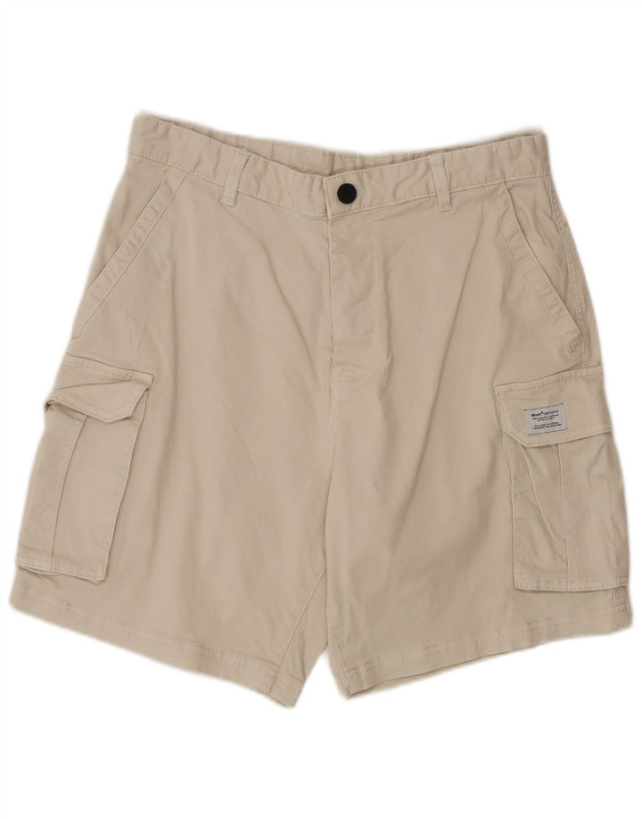 Zara Ανδρικό σορτς Cargo EU 40 Medium W31 Μπεζ βαμβακερό