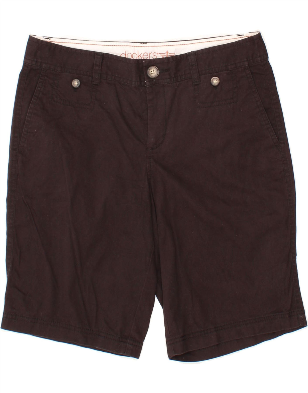 DOCKERS Womens Chino Shorts US 6 Medium W30  Black Cotton Vintage Dockers and Second-Hand Dockers from Messina Hembry 