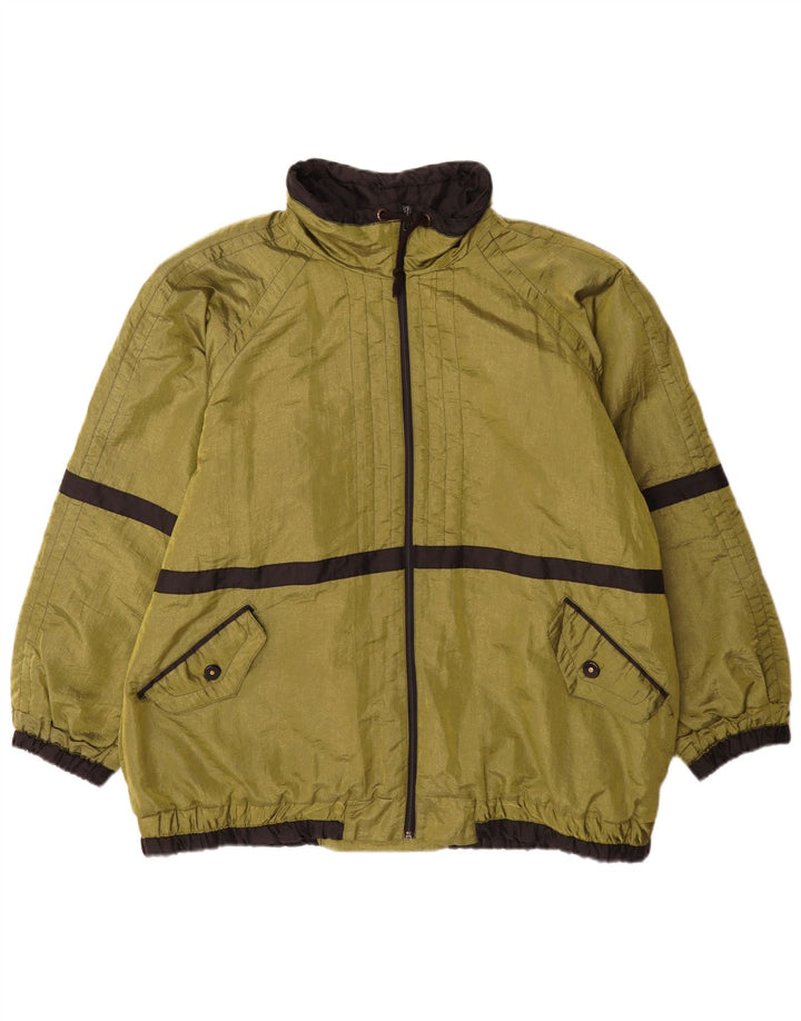 Vintage Ανδρικό μπουφάν Windbreaker UK 44 2XL Green Colourblock Πολυεστέρας