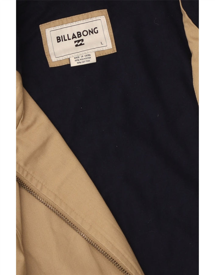 Ανδρικό μπουφάν με κουκούλα Billabong UK 40 Large Beige Polyester