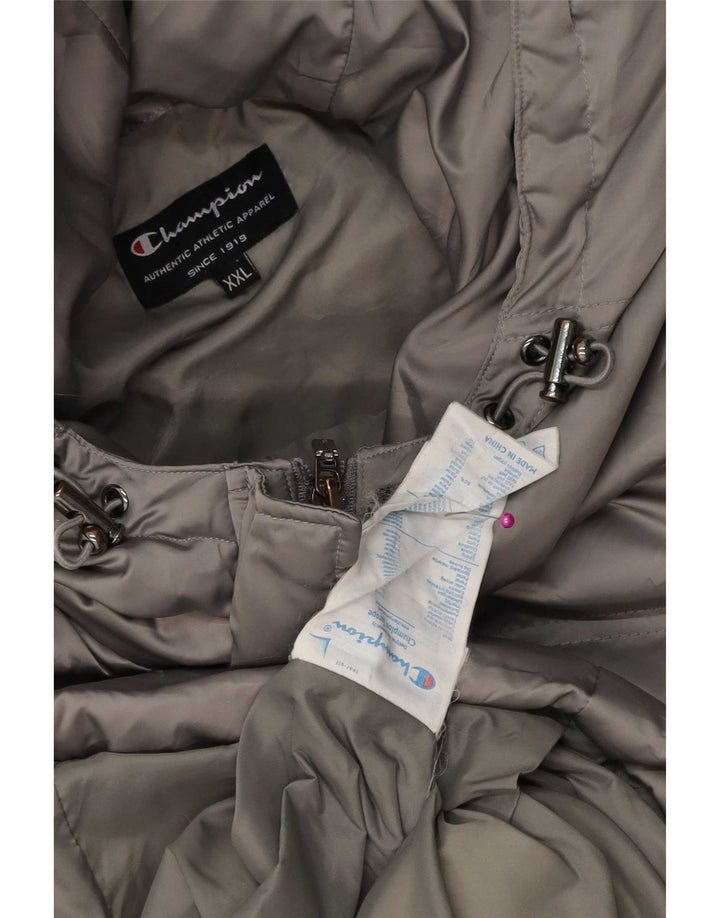 Champion γυναικείο παλτό με κουκούλα Duffle UK 20 2XL Grey Polyester