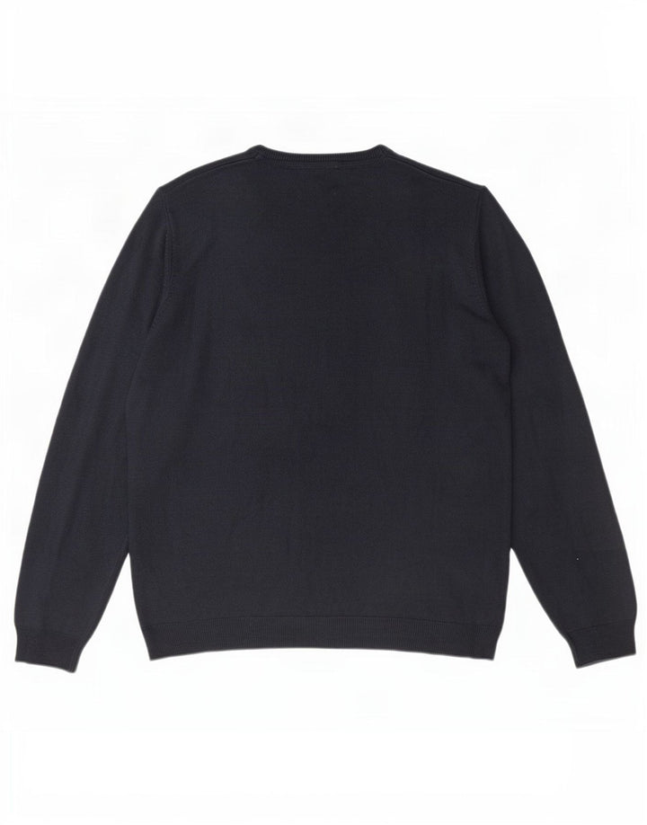 Ανδρικό πουλόβερ Marks & Spencer με V λαιμόκοψη XL Navy Blue Ακρυλικό
