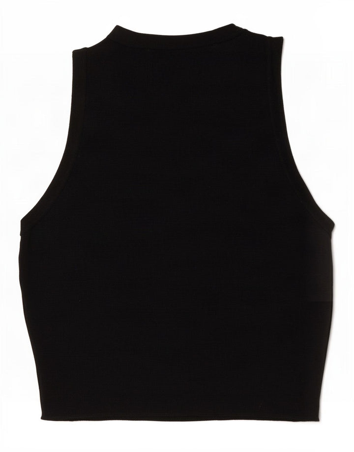 Zara Γυναικείο Γιλέκο Crop UK 12 Medium Black