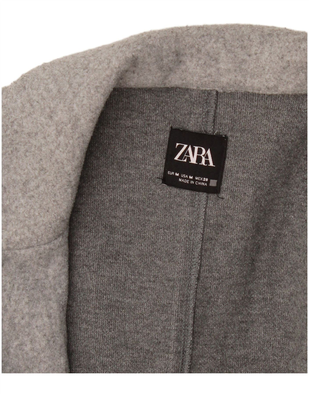 Zara Γυναικείο Open Coat UK 14 Medium Grey