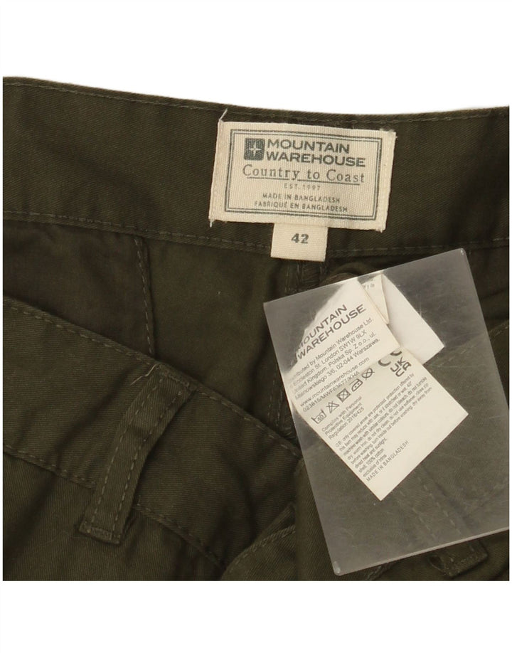 Ανδρικό σορτς Cargo Mountain Warehouse W42 2XL Πράσινο βαμβακερό
