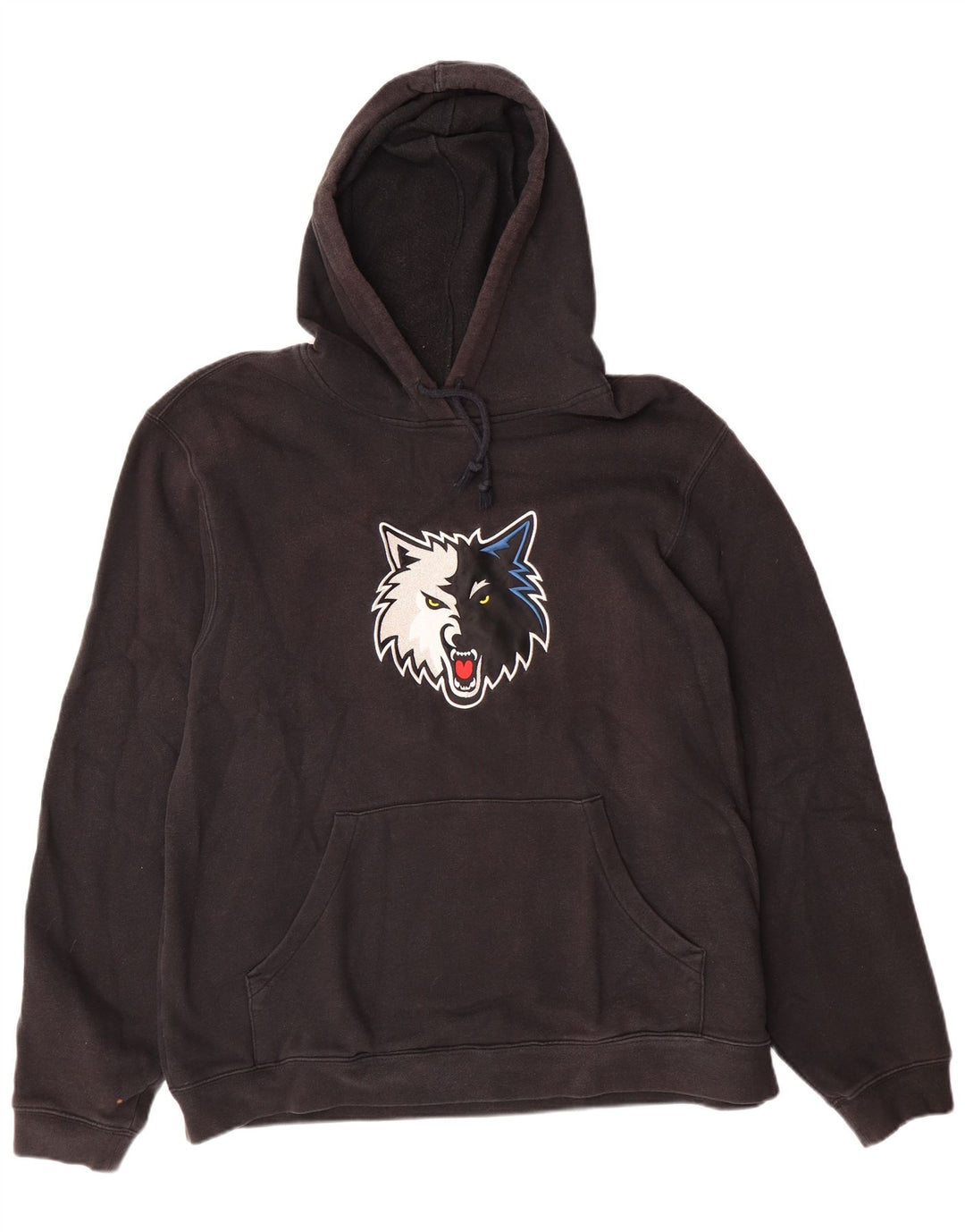 Ανδρικό γραφικό κουκούλα ADIDAS, μεγάλο μαύρο βαμβακερό