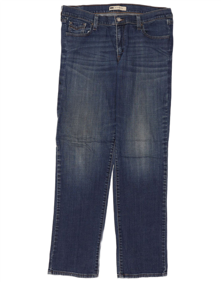 LEVI'S Γυναικείο τζιν 505 ίσιο US 14 XL W32 L34 Μπλε βαμβακερό